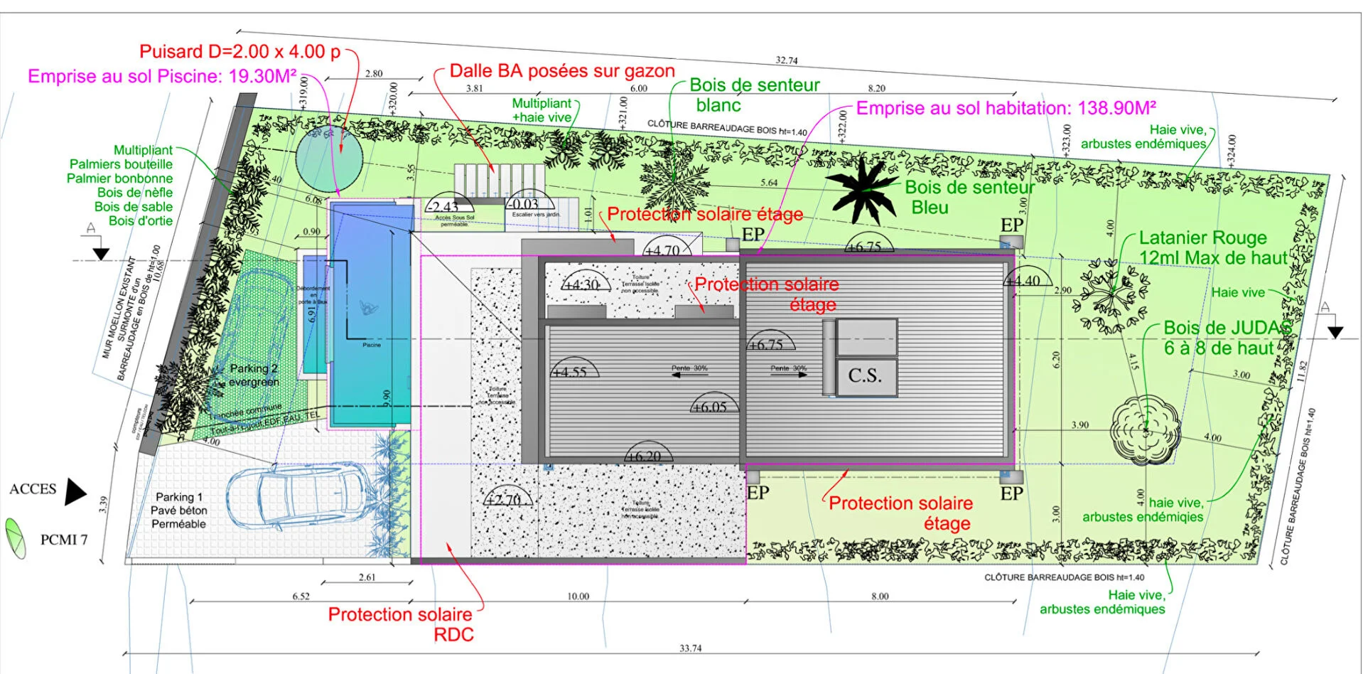Photo 2 - Maison à vendre - Ancien 799 000 € 6 pièces 4 chambres 125 m² Saint-Paul 97460
