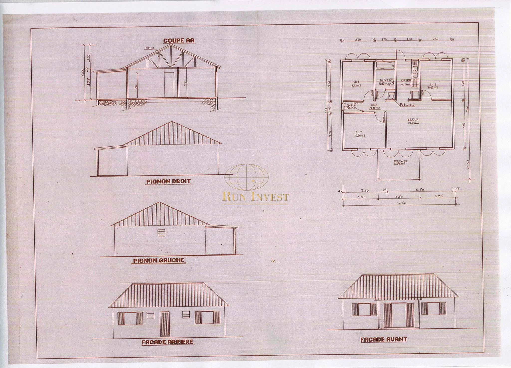 Photo 2 - Maison à vendre - Ancien 152 000 € 4 pièces 3 chambres 63.36 m² Saint-Benoît 97470