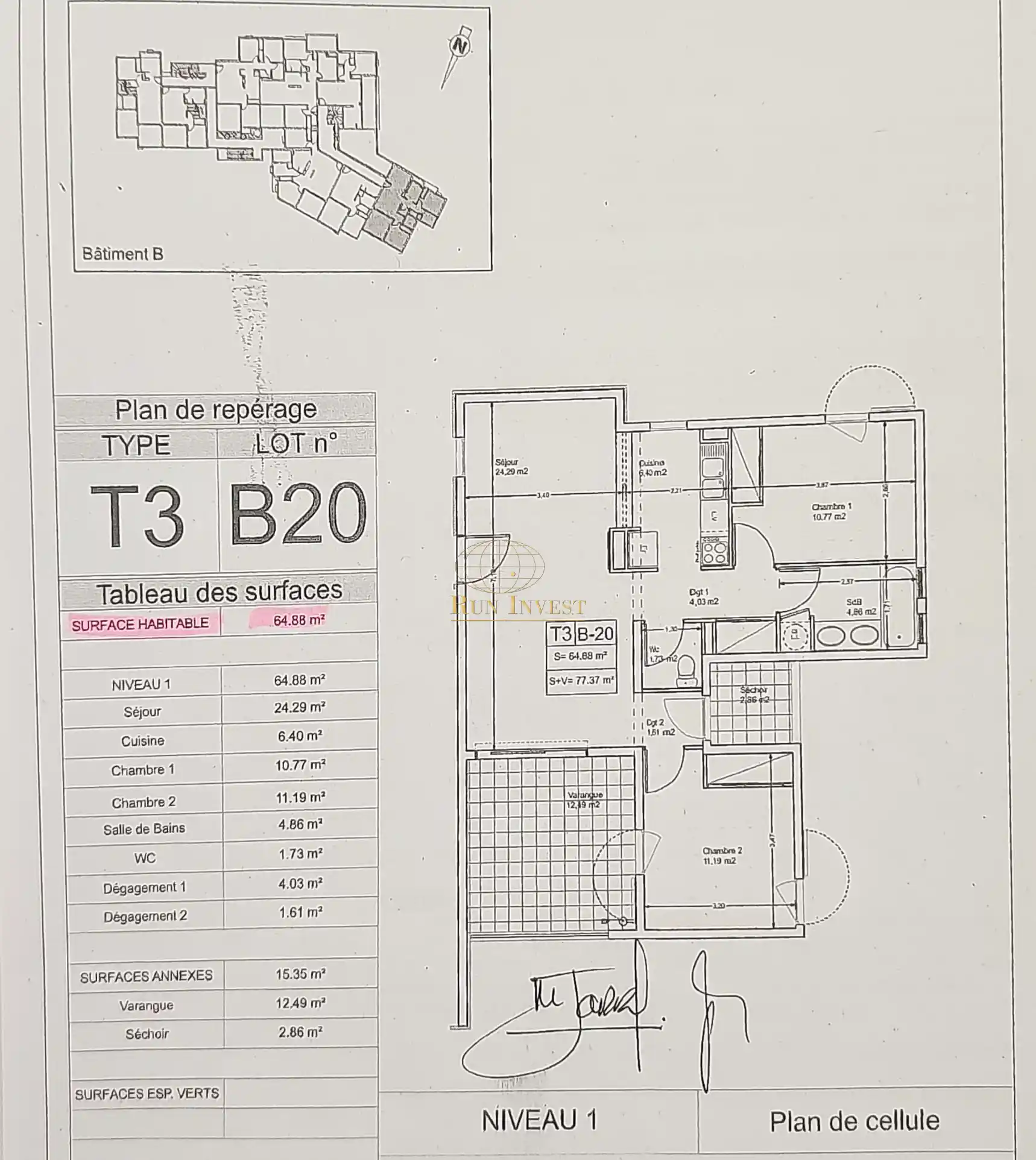 Photo 3 - Appartement à louer - Ancien 947,35 € 3 pièces 2 chambres 64.88 m² Saint-Denis Sainte-clotilde 97490