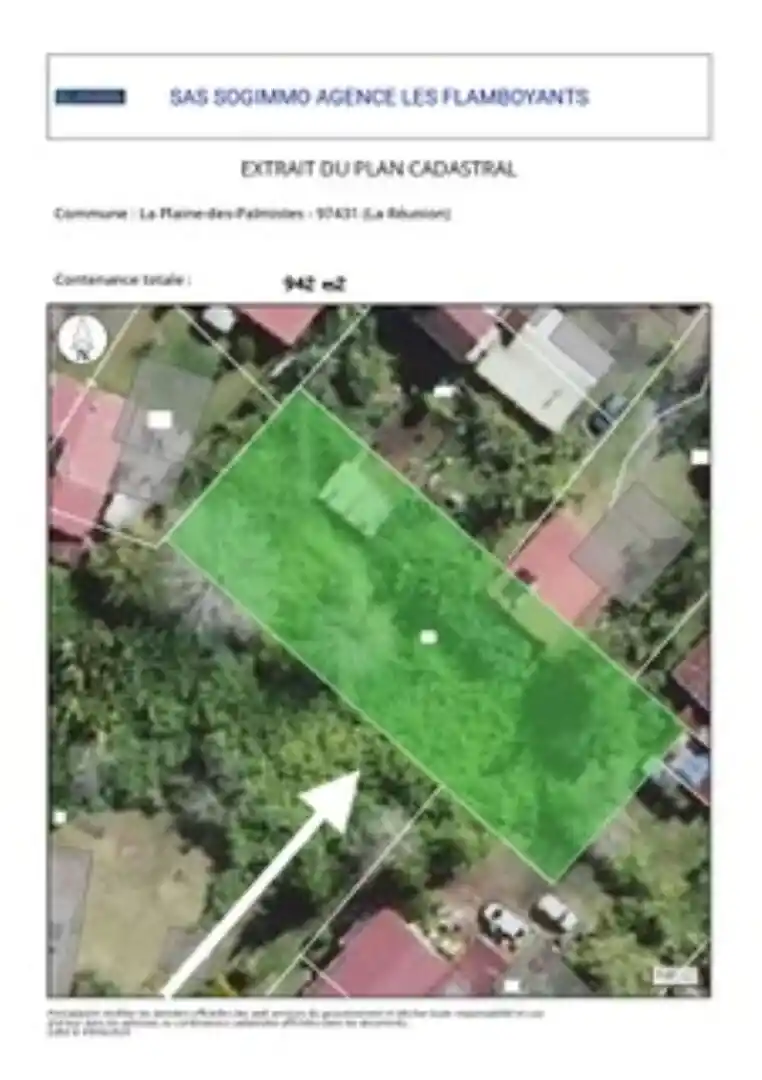 Photo 1 - Terrain à vendre - Ancien 163 500 € 942 m² La Plaine-des-Palmistes 97431