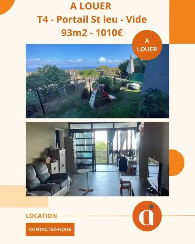 Photo 1 - Appartement à louer - Ancien 982 € 4 pièces 3 chambres 73.95 m² Saint-Leu 97436