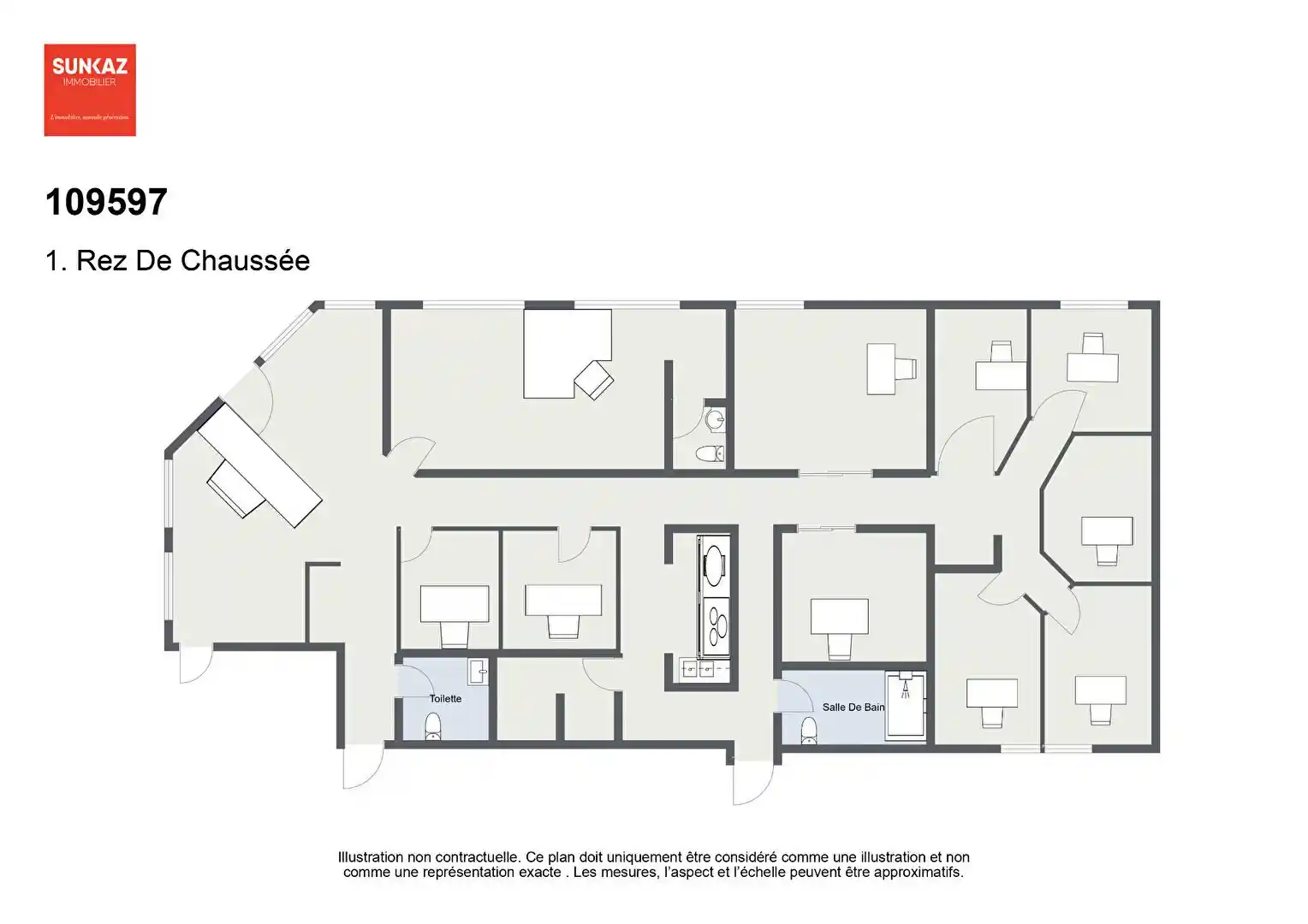 Photo 2 - Local / Bureaux à louer - Ancien 6 400 € 220 m² Saint-Pierre 97410