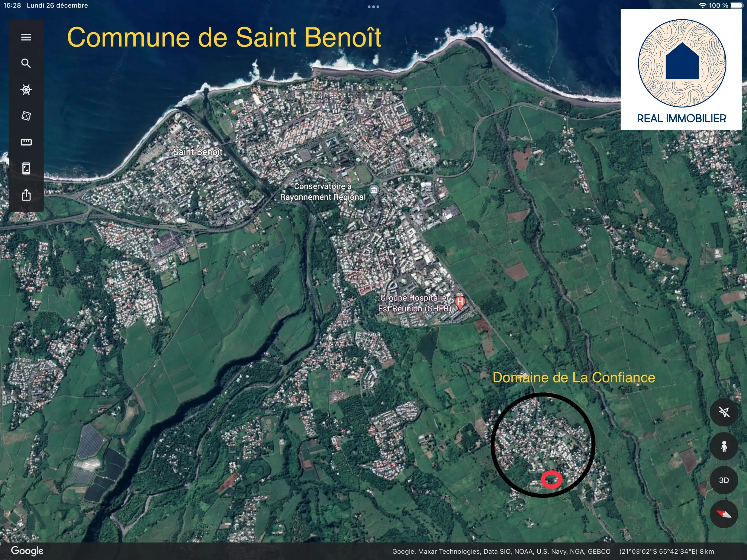 Photo 1 - Terrain à vendre 72 000 € 563 m² SAINT BENOIT 97470